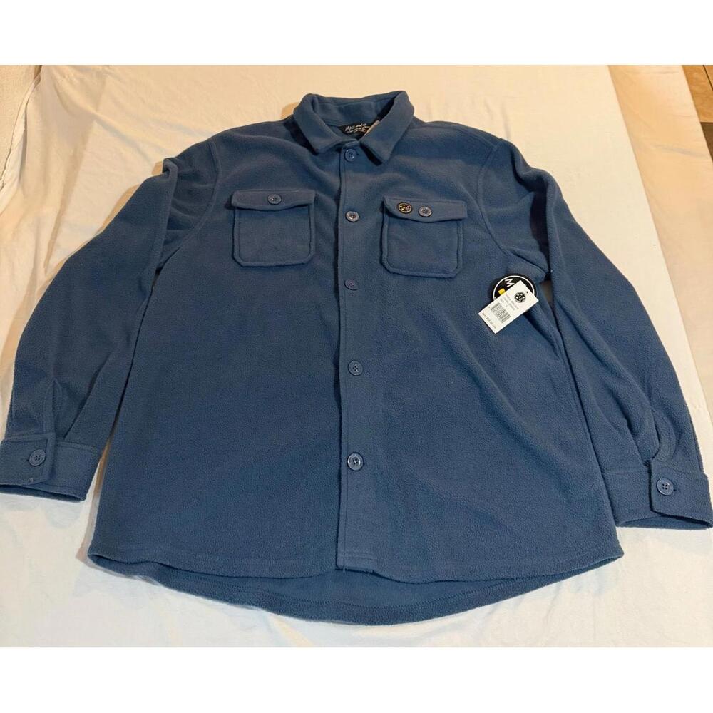 NWT Maui And Sons Mens Fleece Button Up Size Large